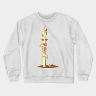 Funny asparagus with a beard Crewneck Sweatshirt